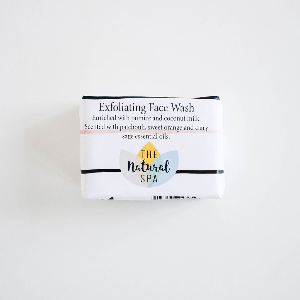 Exfoliating Face Wash Bar - Patchouli, Clary Sage , Sweet Orange